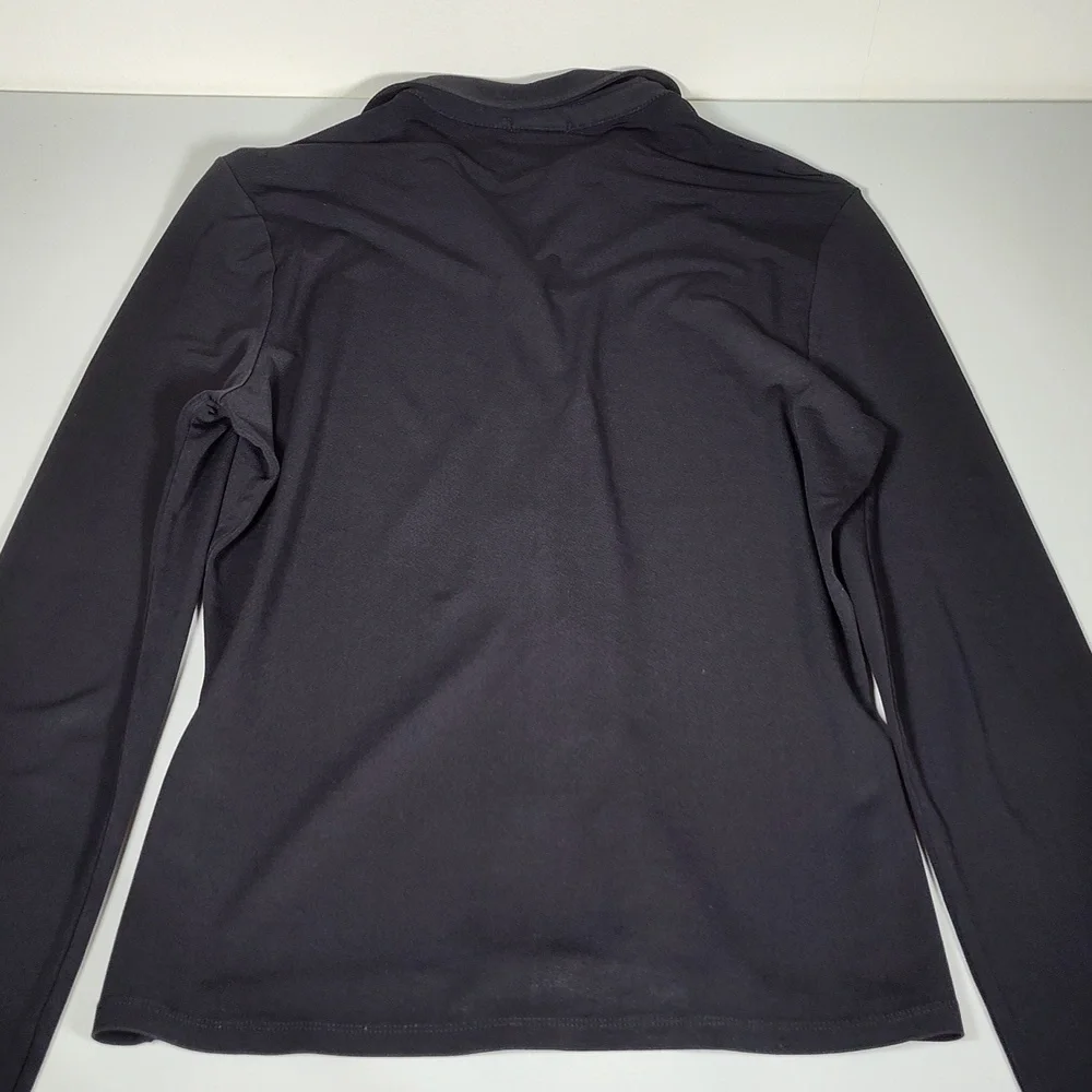 J. Crew black stretch button up collared shirt M